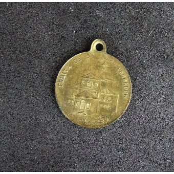 Antique Medallion with image of San Isidro Labrador