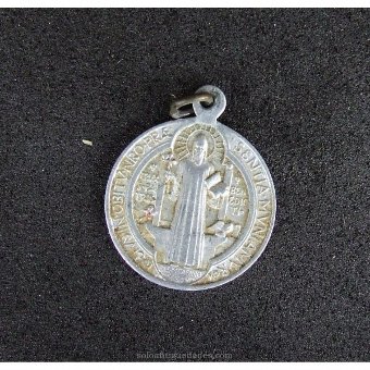 Antique Silver medal with Greek cross