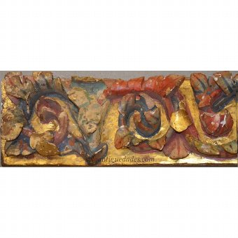 Antique Panel frieze decorated with plant