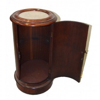 Antique Cylindrical corner cabinet structure