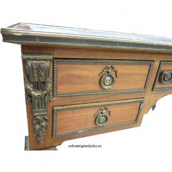 Antique Impressive office desk mahogany Regency style