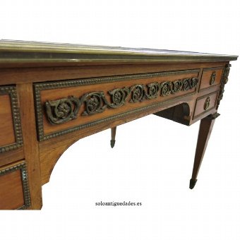 Antique Impressive office desk mahogany Regency style