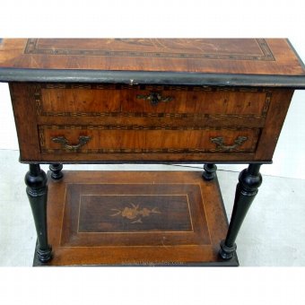Antique Sewing table with inlay