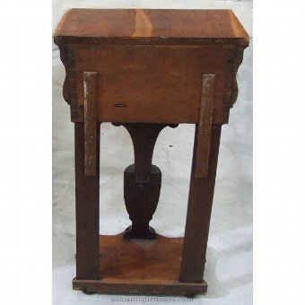 Antique Nightstand with globe decoration