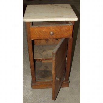 Antique Nightstand with marble mantel