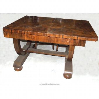 Antique Wooden dining table veneered