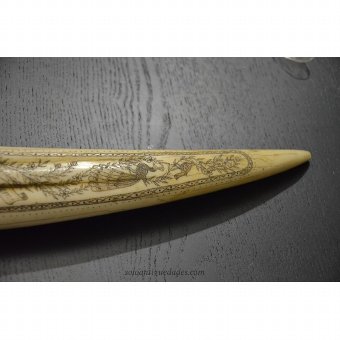 Antique Magnificent whale tooth
