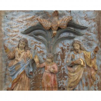 Antique Relief with scene of the Holy Family