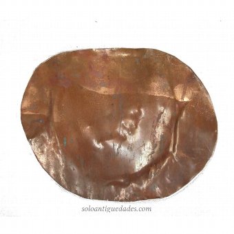 Antique Copper Relief portrait
