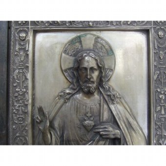 Antique Sacred Heart Relief