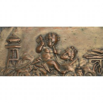 Antique Bas-relief sculptor child