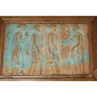 Antique Roman Terracotta Relief representation