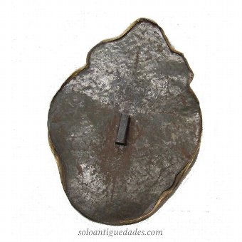 Antique Relief on brass floral decoration