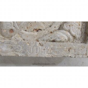 Antique Limestone relief "Joel"