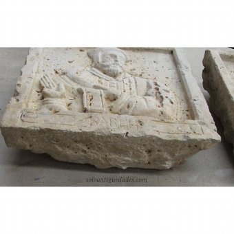 Antique Limestone relief "Baruh"