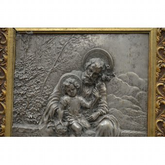 Antique Relief San Jose with Child