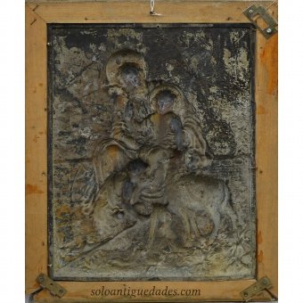 Antique Relief San Jose with Child