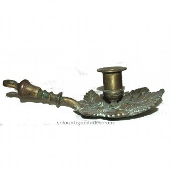 Antique Candlestick or chandelier in gilded bronze
