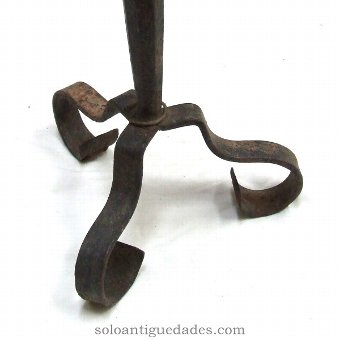 Antique Wrought Iron Candle