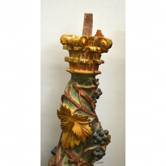 Antique Solomonic column with vines