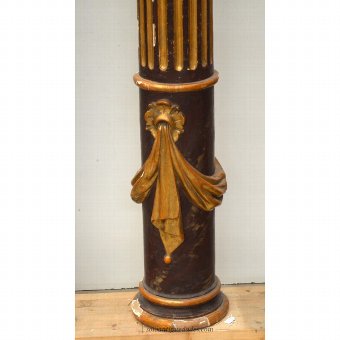 Antique Column decorated with ties