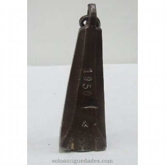 Antique Iron weight with triangular
