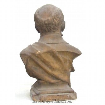 Antique Male bust signed by P.Colom