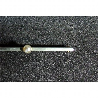 Antique Silver tie pin with pearl
