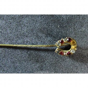 Antique Gold tie pin with stones