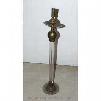 Antique Candle with glass rod