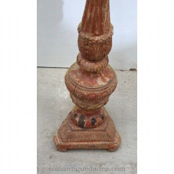 Antique Candle 70 cm timber