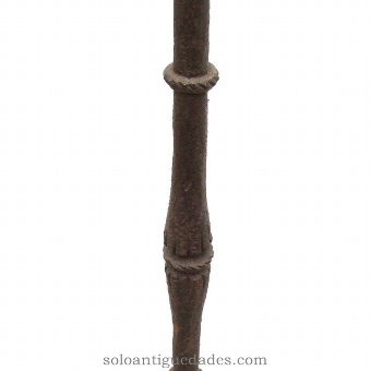 Antique Candle with metal rod