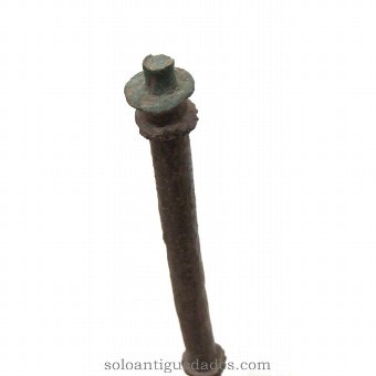 Antique Candle with metal rod