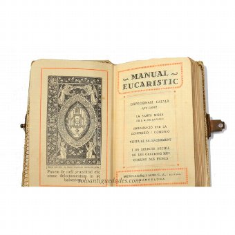 Antique Prayer Book "MANUAL EUCARISTIC"