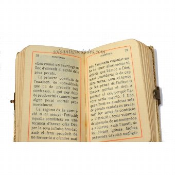Antique Prayer Book "MANUAL EUCARISTIC"