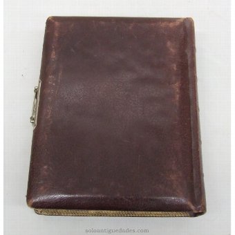 Antique Leather Photo Album with clasp