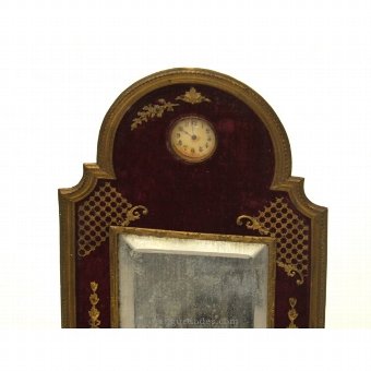 Antique Vanity mirror with clock