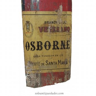 Antique Osborne Brandy billboard