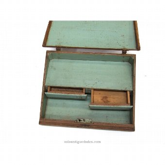 Antique Desk box with hinged lid