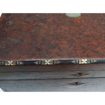 Antique Desktop Box-pearl inlaid