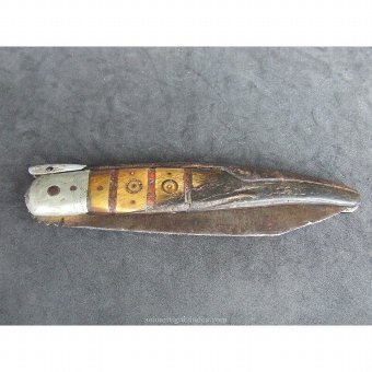 Antique Knife wood and steel
