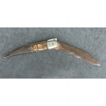 Antique Knife wood and steel