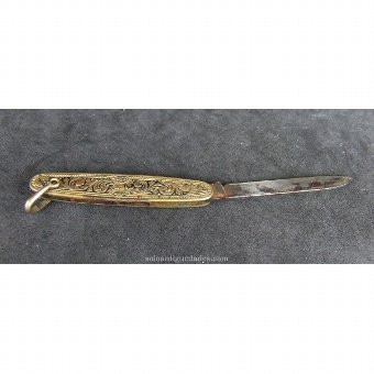 Antique Gilt bronze knife
