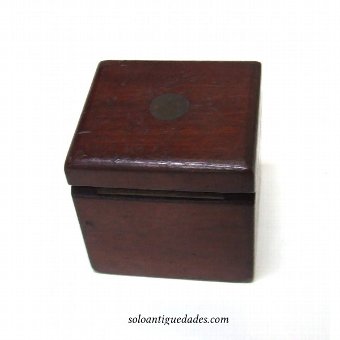 Antique Wooden Inkwell