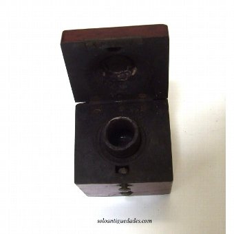 Antique Wooden Inkwell