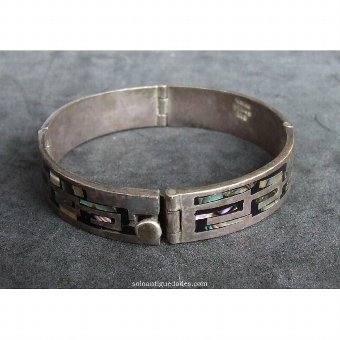 Antique Inlaid mother of pearl bracelet