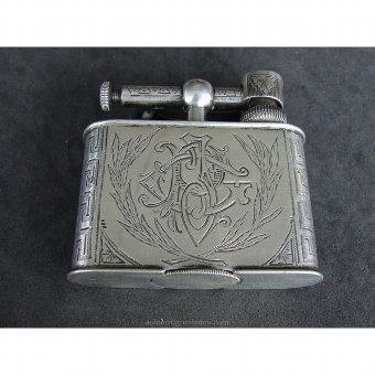Antique Silver lighter. With inscription: "MEXICO 1946".