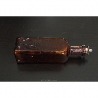 Antique Square glass apothecary