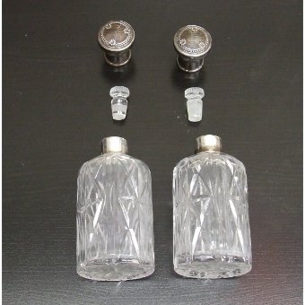 Antique Couple Glass Sachet