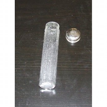 Antique Cylindrical glass bottle